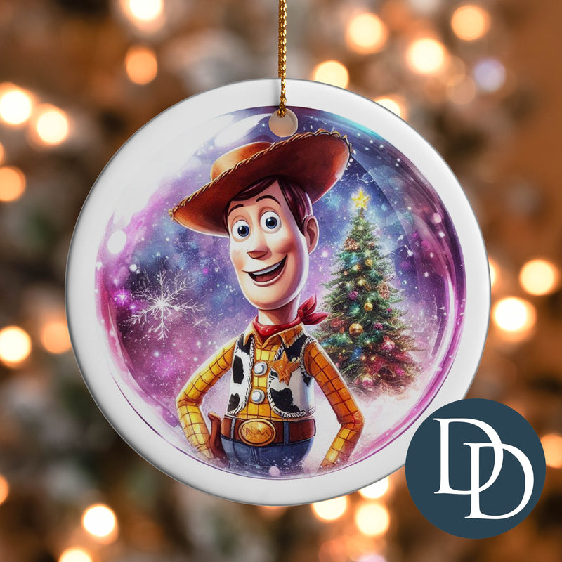 Cowboy Christmas Tree *UV DTF Ornament Decal*