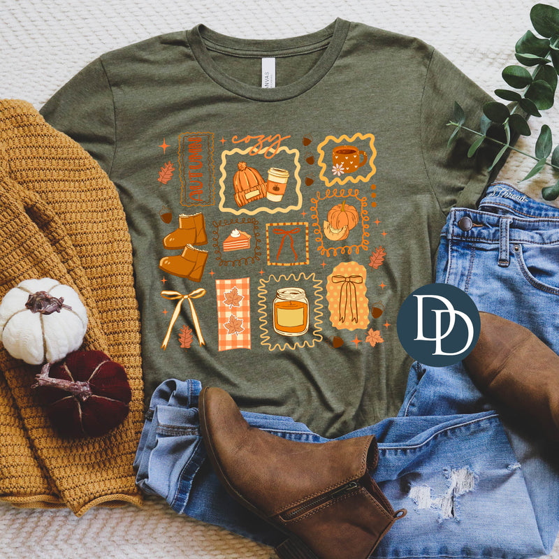 Cozy Autumn Stamps *DTF Transfer*