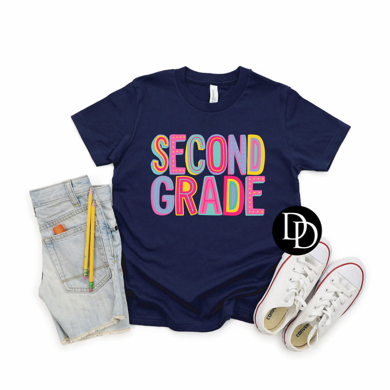 Pink Purple Second Grade *DTF Transfer*