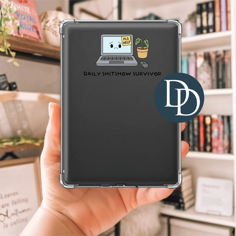 Daily Shit Show Survivor Computer Plants *UV DTF Decal*