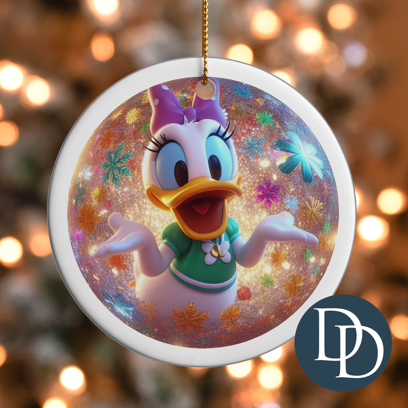 DaisE Duck Snowflakes *UV DTF Ornament Decal*