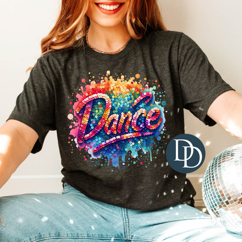 Dance Rainbow Faux Sequins *DTF Transfer*