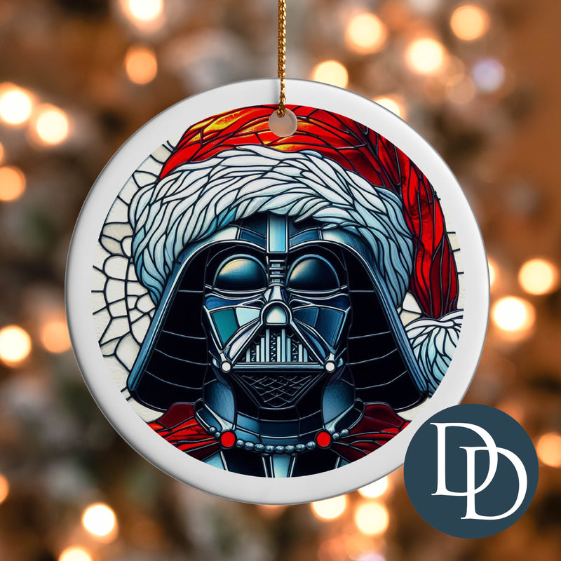 Darth Santa Stained Glass *UV DTF Ornament Decal*