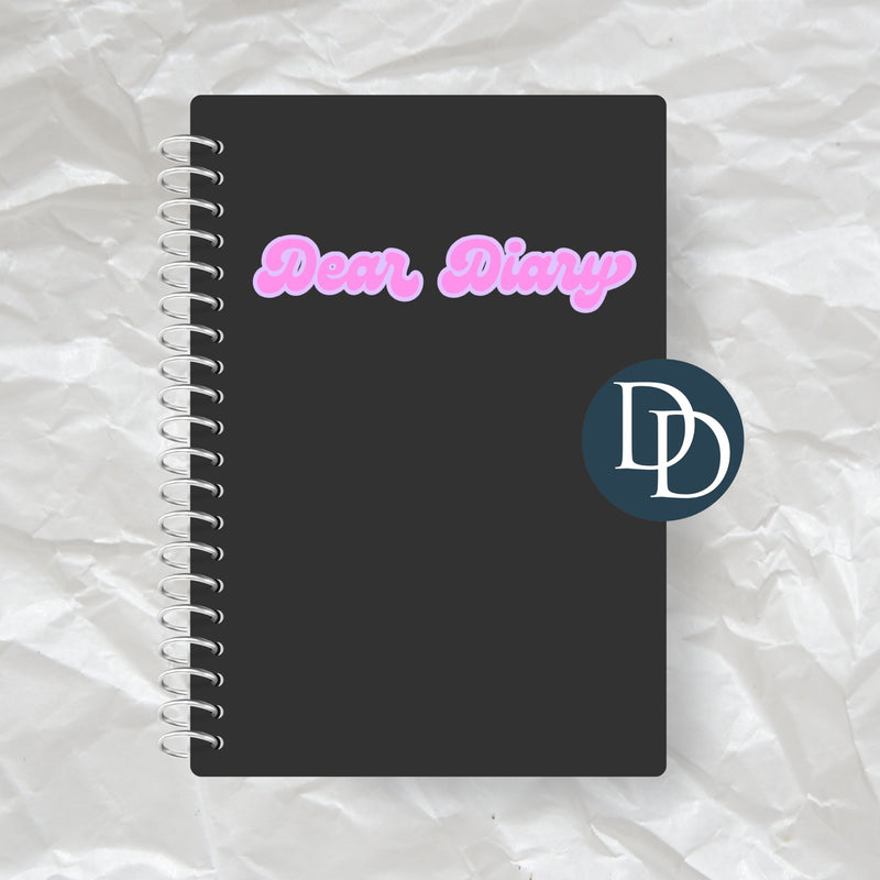 Dear Diary *Journal UV DTF Decal*