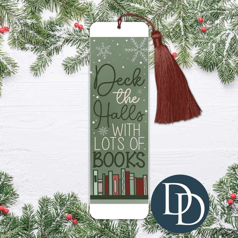 Deck The Halls With Lots Of Books *UV DTF Bookmark Decal*