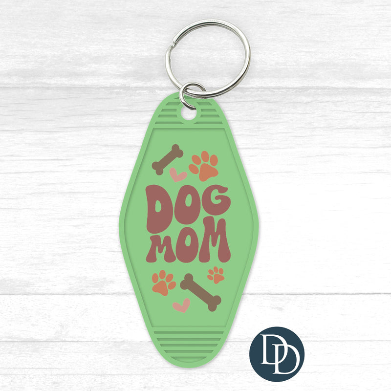 Dog Mom Motel Keychain UV DTF Decal