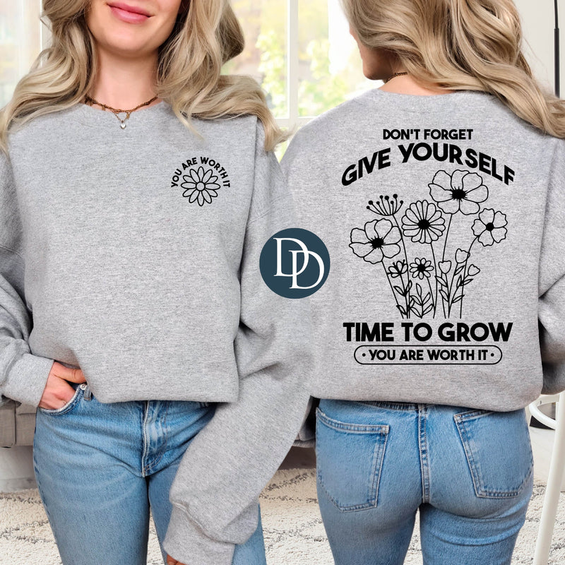 Oversized Don't Forget With Pocket Accent *DTF Transfer*