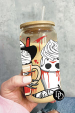 Horror Coffee UV DTF Cup Wrap