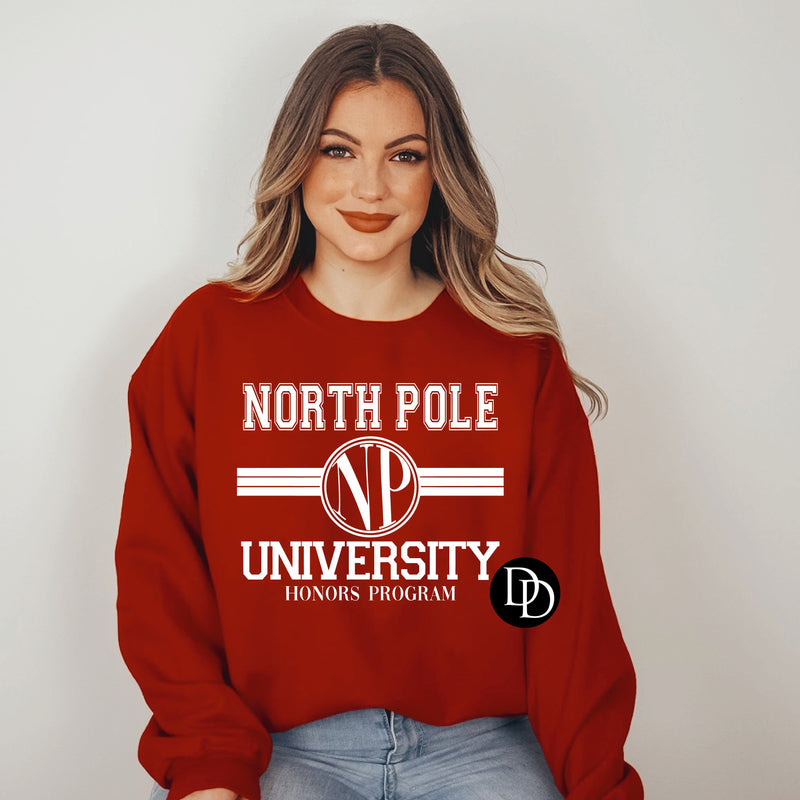 Oversized NP University (White Ink) *Screen Print Transfer*