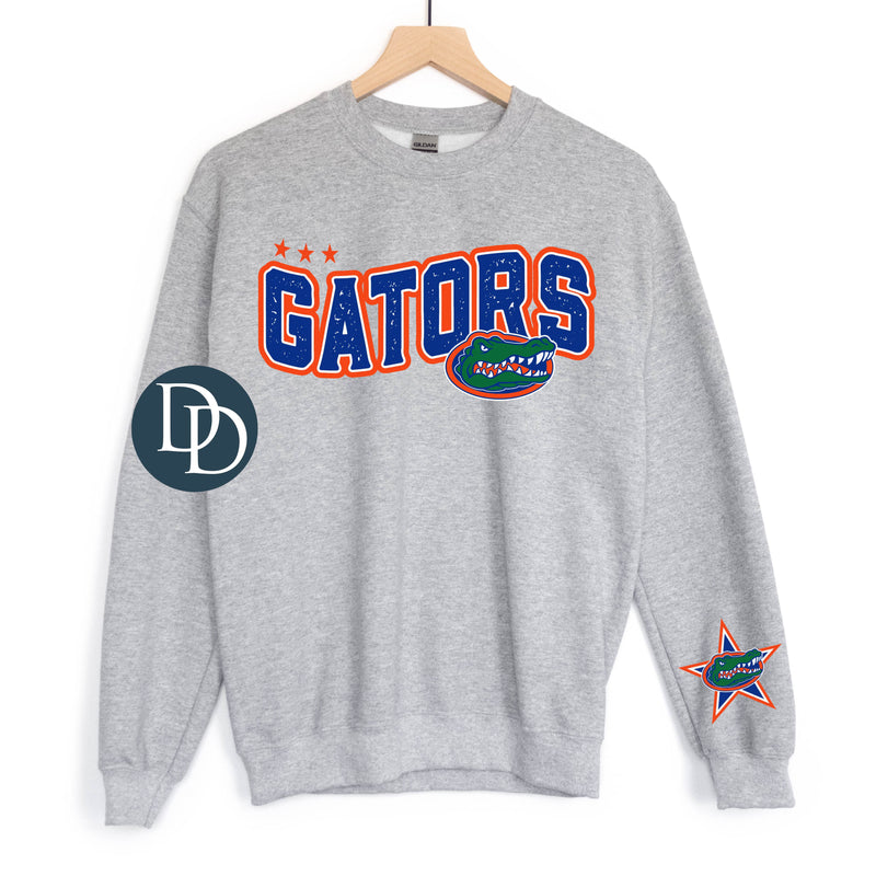 FL Gator Wavy Stars With Sleeve Accent *DTF Transfer*