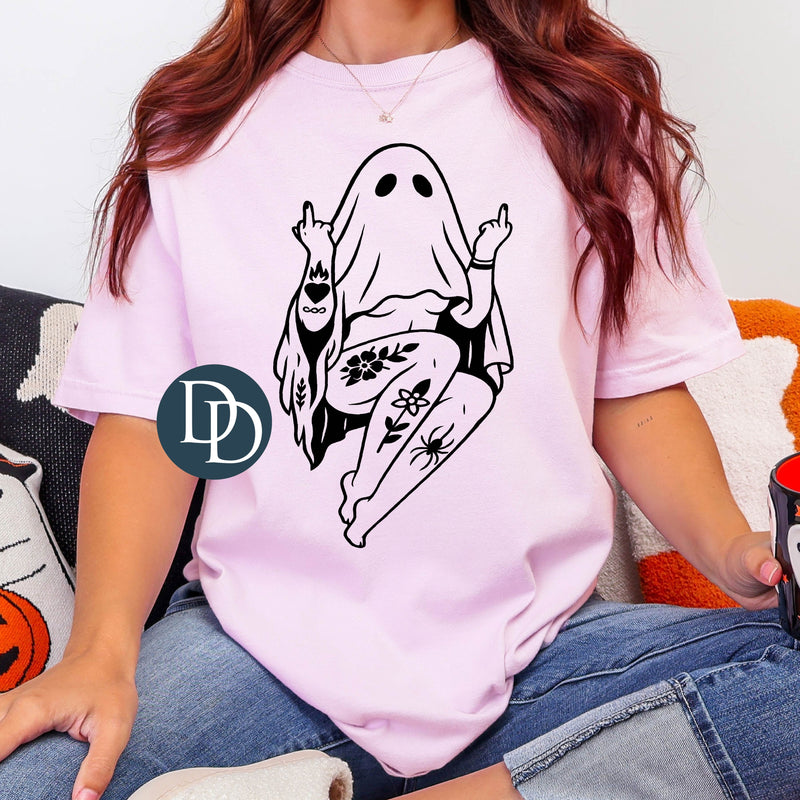 OVERSIZED FU Girl Ghost *DTF Transfer*