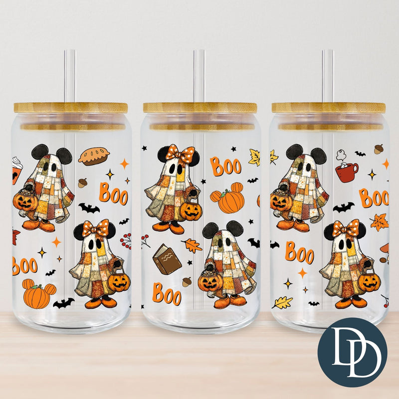 Fall Patchwork Mouse *UV DTF Cup Wrap*