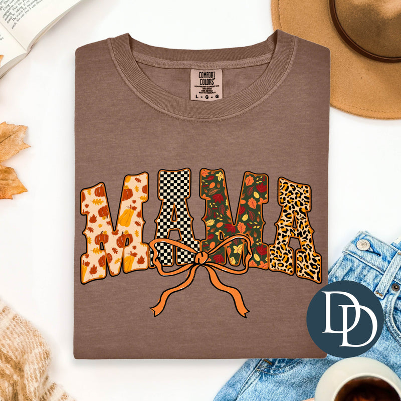 Fall Patterned Mama *DTF Transfer*