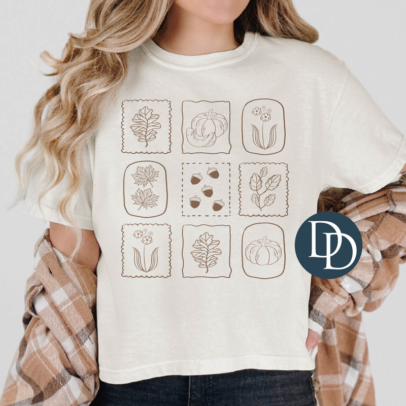 Boho Fall Stamps (Doe Brown Ink) - NOT RESTOCKING - *Screen Print Transfer*