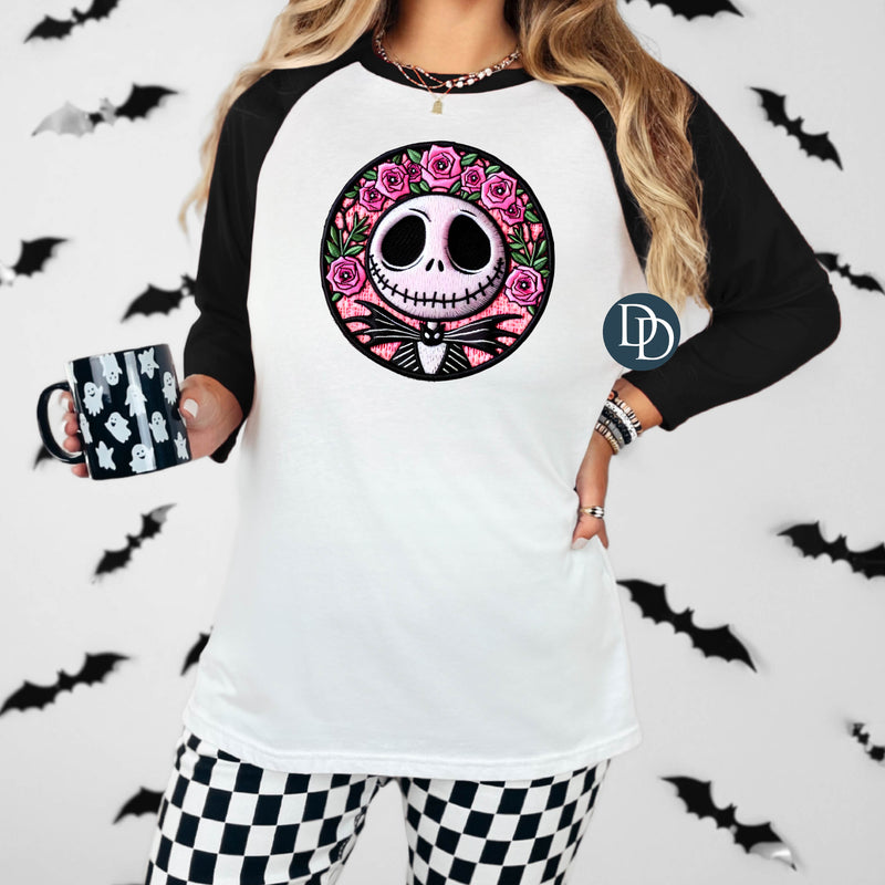 Faux Embroidery Floral JS *DTF Transfer*