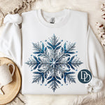 Faux Glitter Snowflake *DTF Transfer*