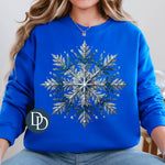 Faux Glitter Snowflake *DTF Transfer*