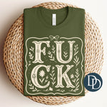Fck Floral Pretty Floral (Cream Ink) *Screen Print Transfer*