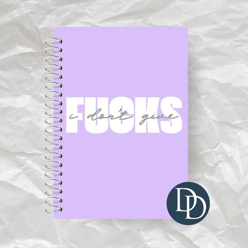 Fcks I Don't Give *Journal UV DTF Decal*
