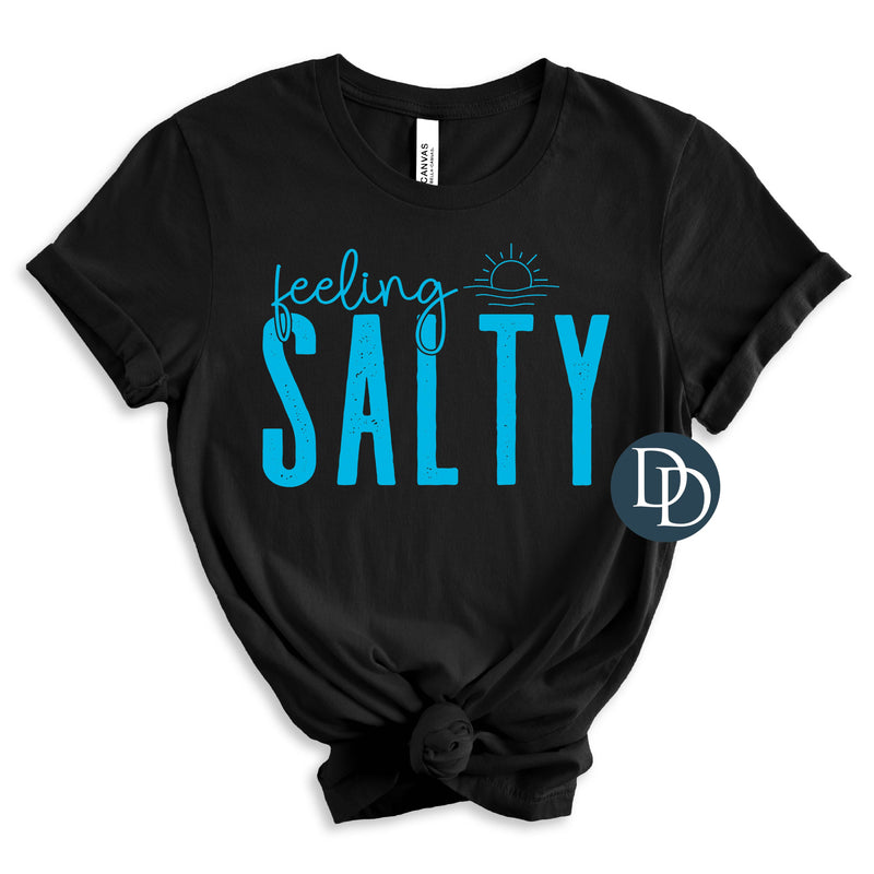 Feeling Salty Little Sun (Bright Blue Ink) *Screen Print Transfer*