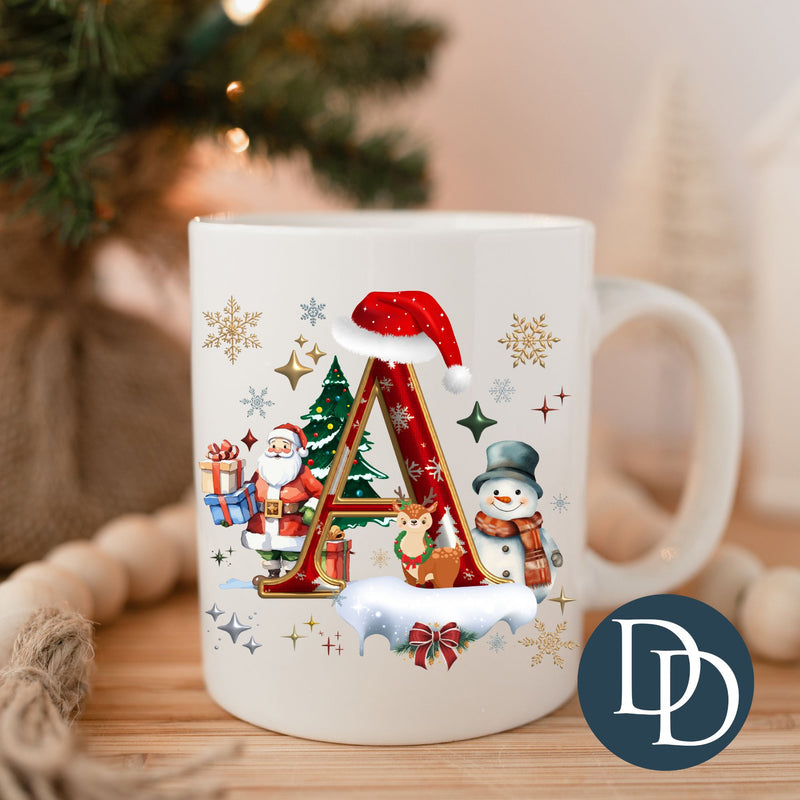 Festive Christmas Letter *UV DTF Mug Decals*