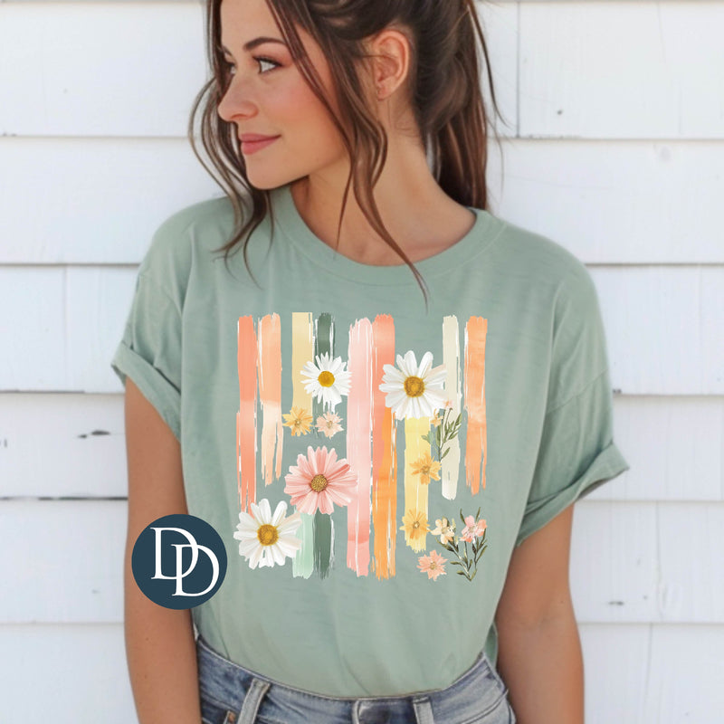 Flower Brush Stroke Spring *DTF Transfer*