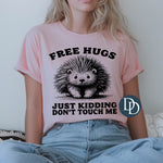 Free Hugs Porcupine (Black Ink) *Screen Print Transfer*