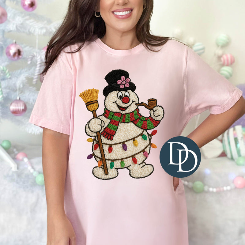 OVERSIZED Frosty Faux Yarn *DTF Transfer*