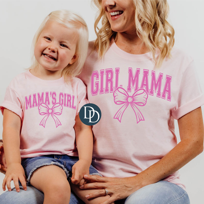 Girl Mama And Mama's Girl (Pink Ink) *Screen Print Transfer*