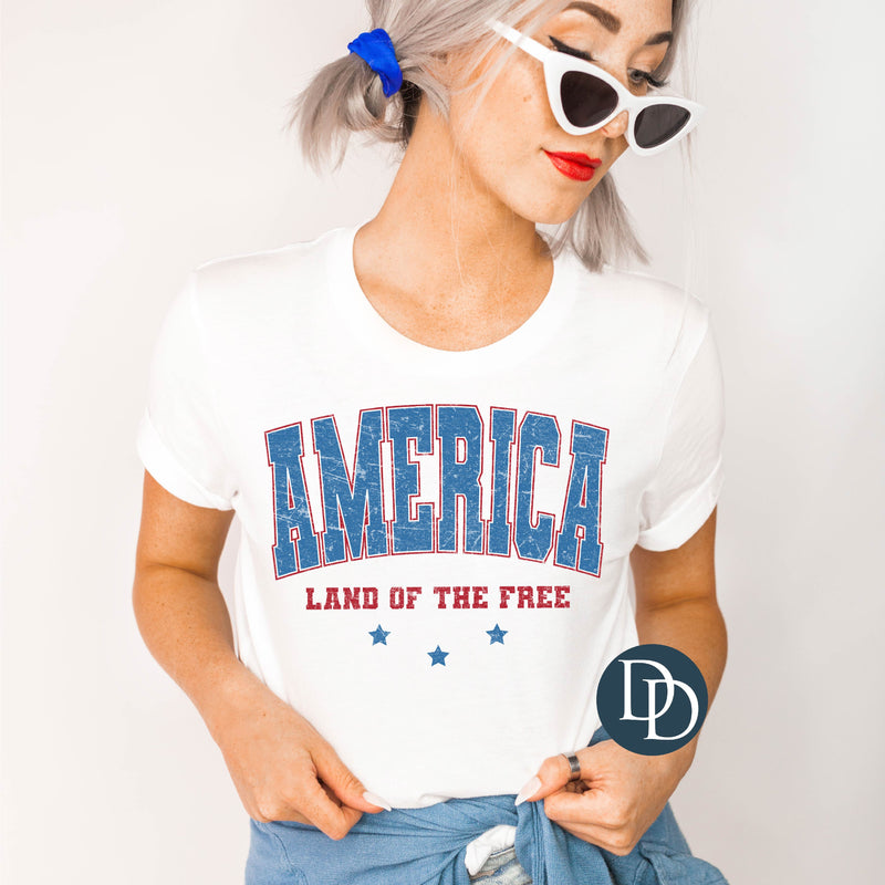 Distressed Land of the Free *DTF Transfer*