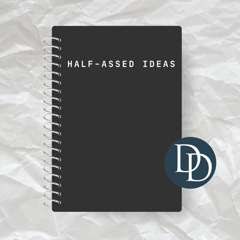 Half-Assed Ideas Simple *Journal UV DTF Decal*