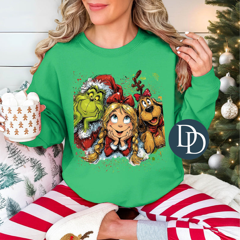 Happy Grnchy Trio  *DTF Transfer*