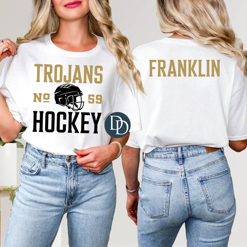 Hockey Team With Name & Number Semi-Custom *DTF Transfer*