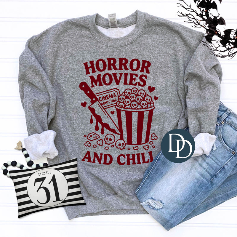 OVERSIZED Horror Movies And Chill Popcorn *DTF Transfer*