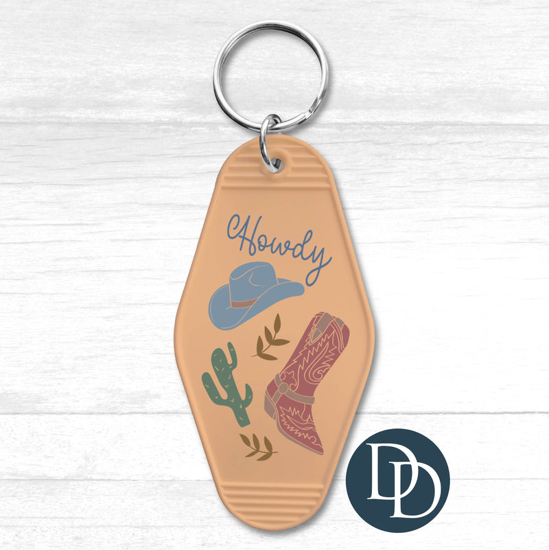 Howdy Western *Motel Keychain UV DTF Decal*