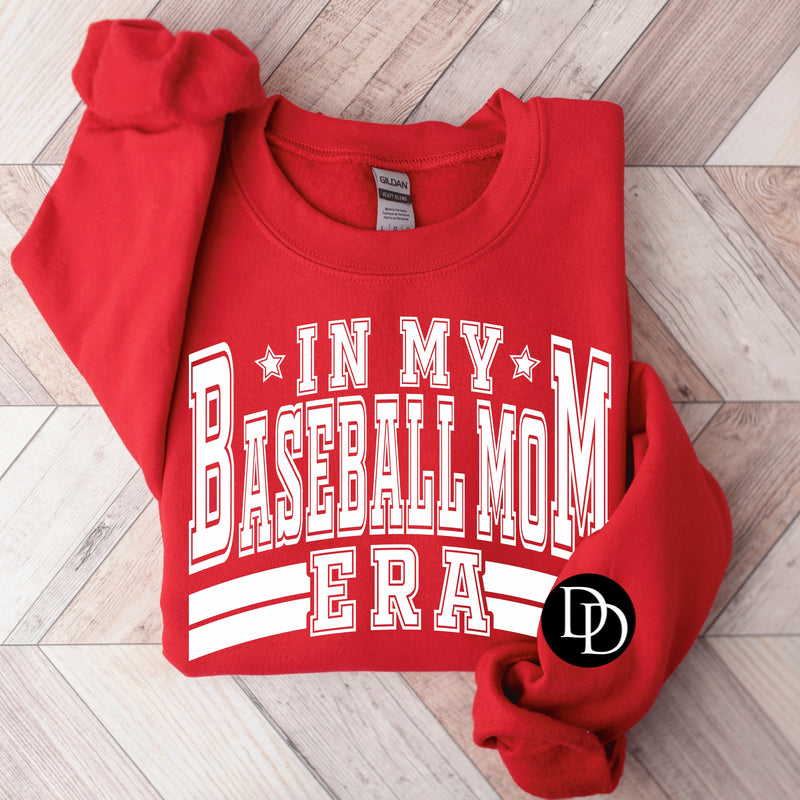 Oversized In My Baseball Mom Era (White Ink) *Screen Print Transfer*