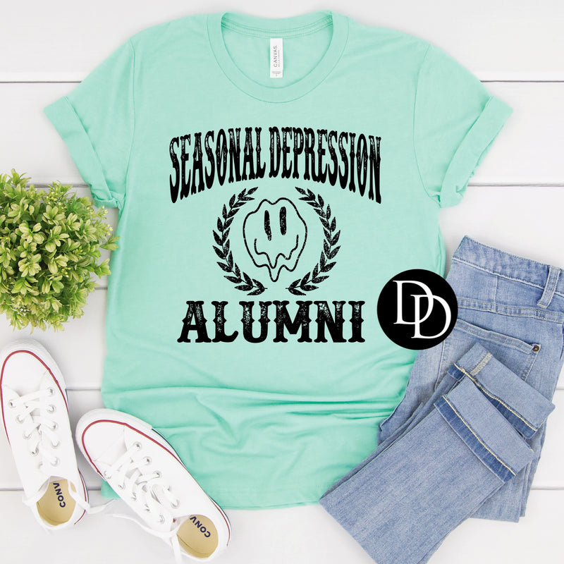 Seasonal Depression Alumni Oversized  (Black Ink) - NOT RESTOCKING - *Screen Print Transfer*
