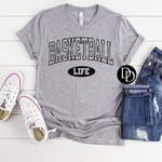 Basketball Life Oversized (Black Ink) *Screen Print Transfer*