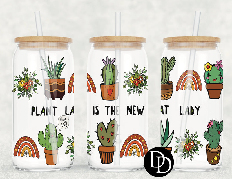 Plant Lady Is The New Cat Lady UV DTF Cup Wrap