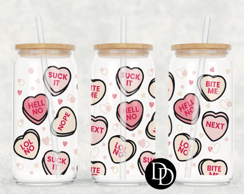 Anti V-Day Heart UV DTF Cup Wrap