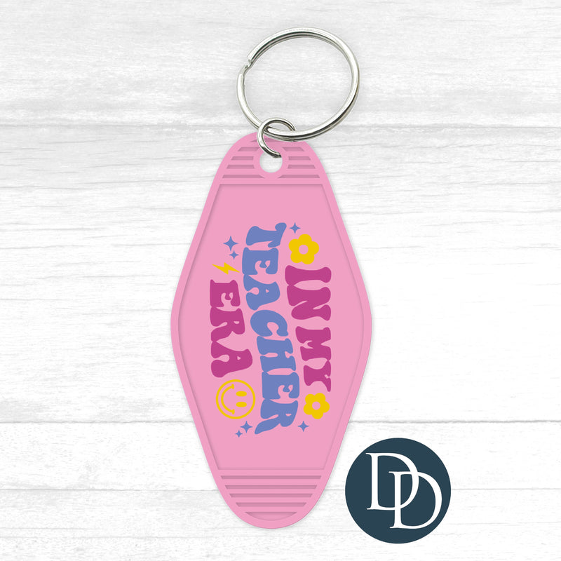 In My Teacher Era Motel Keychain UV DTF Decal