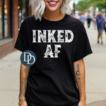 Inked AF Sailor Jerry Font (White Ink) *Screen Print Transfer*