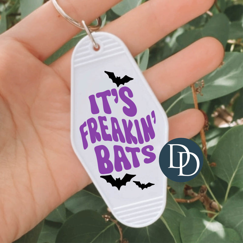It's Freakin' Bats Purple *Motel Keychain UV DTF Decal*
