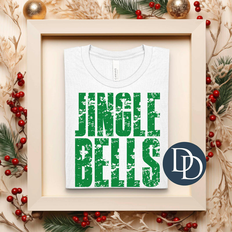 Jingle Bells Grunge *DTF Transfer*