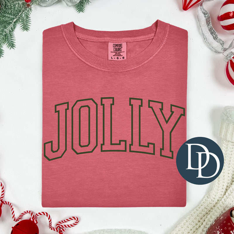 OVERSIZED Jolly Arch (Hunter Green Ink) *Screen Print Transfer*