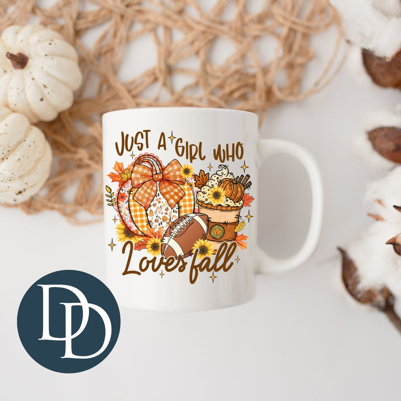 Just A Girl Who Loves Fall (Set of 2) *UV DTF Mug Decals*