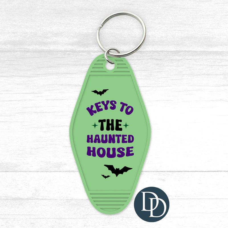 Keys To The Haunted House Motel Keychain UV DTF Decal