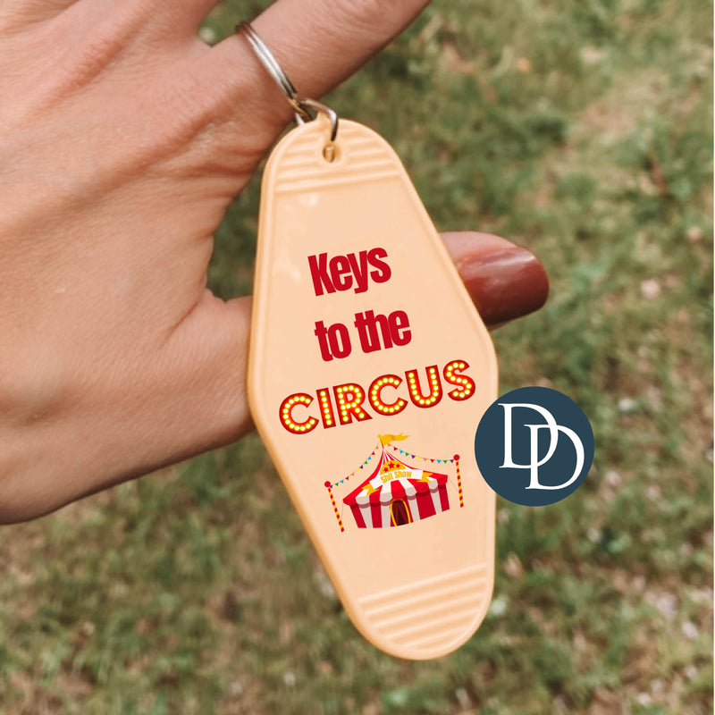 Keys to the Circus Sht Show *Motel Keychain UV DTF Decal*
