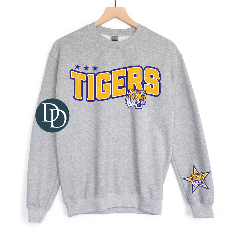 LA State Wavy Stars With Sleeve Accent *DTF Transfer*