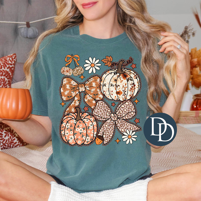 Lacy Fall Pumpkin Coquettes *DTF Transfer*